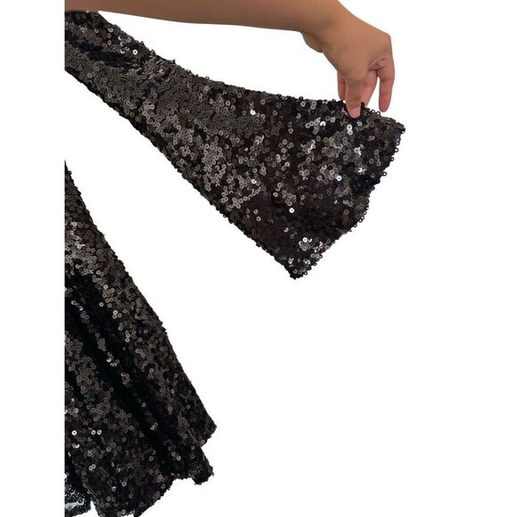 Jovani Black Sequin Mini Dress Size 0 - Picture 4 of 9